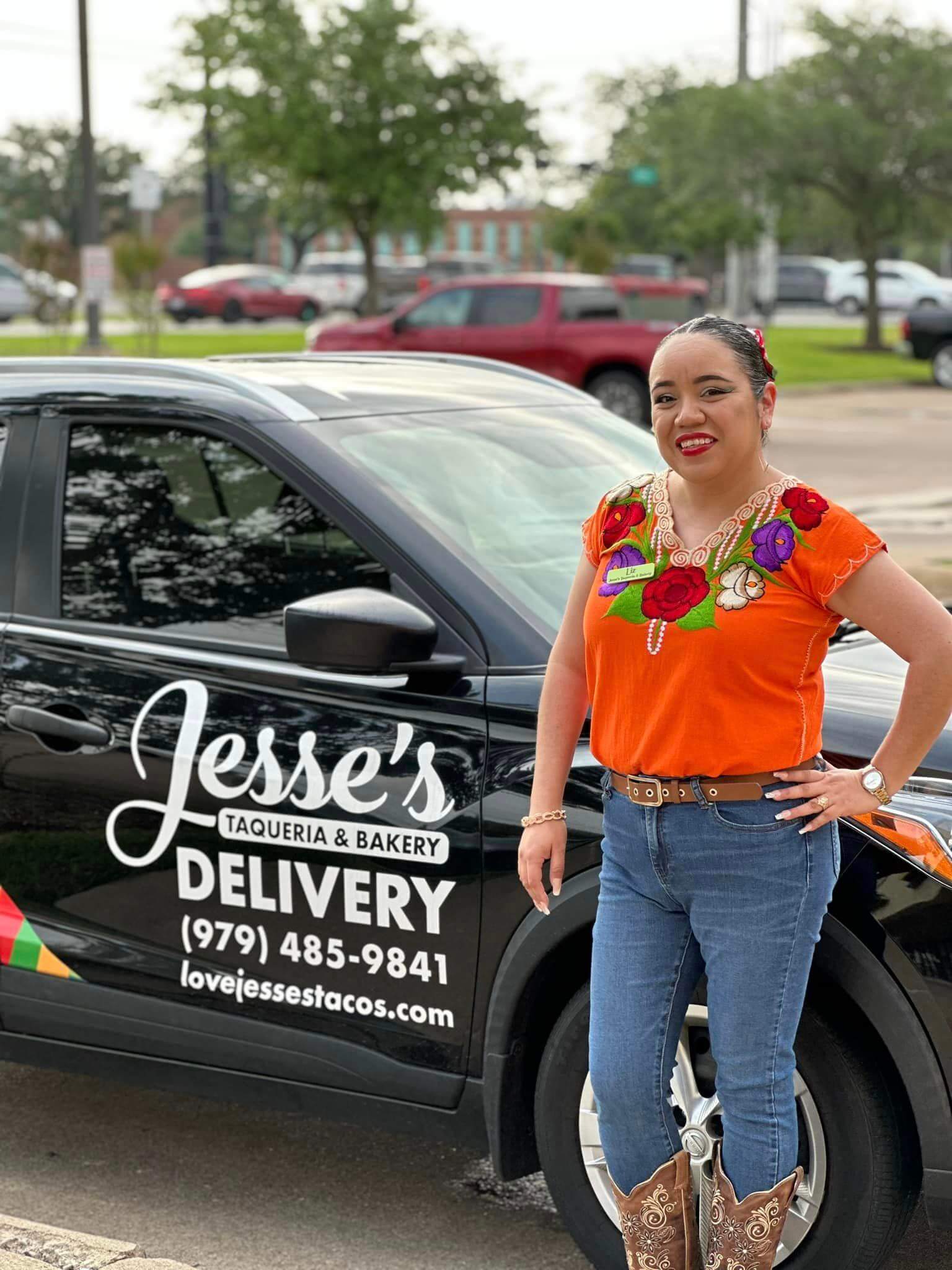 Jesse's Taqueria & Bakery delivery car